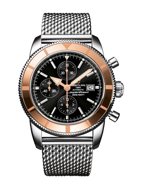 breitling superocean heritage 46 chronograph gold|breitling superocean heritage 46 watch.